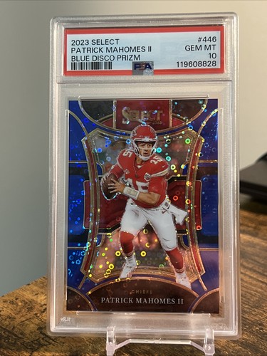 2023 Patrick Mahomes Select #446 Blue Disco Prizm /25 PSA 10 SSP Chiefs