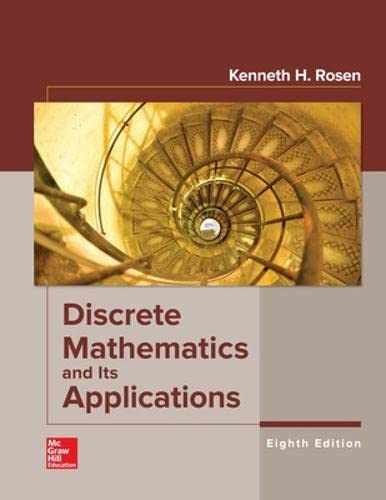 Discrete Mathematics and Its - Hardcover, by Rosen Kenneth H. - Acceptable n