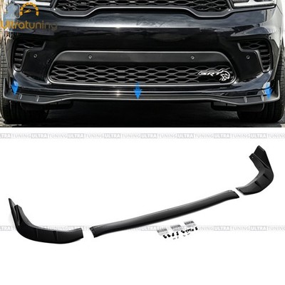 For 2021-2025 Dodge Durango SRT Sport Front Bumper Lip Gloss Black