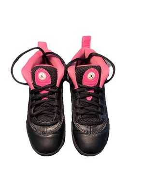 Jordan Jumpman Pro GS Black Pinksicle Size 12C AV3250-006 Sneakers Shoes