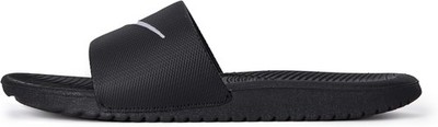 Nike Little/Big Kid's Kawa Slides, Black/White, 4Y - Black/White - 4 Big Kid