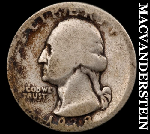 1938 Washington Quarter- Silver- Scarce Better Date No Reserve #J5168