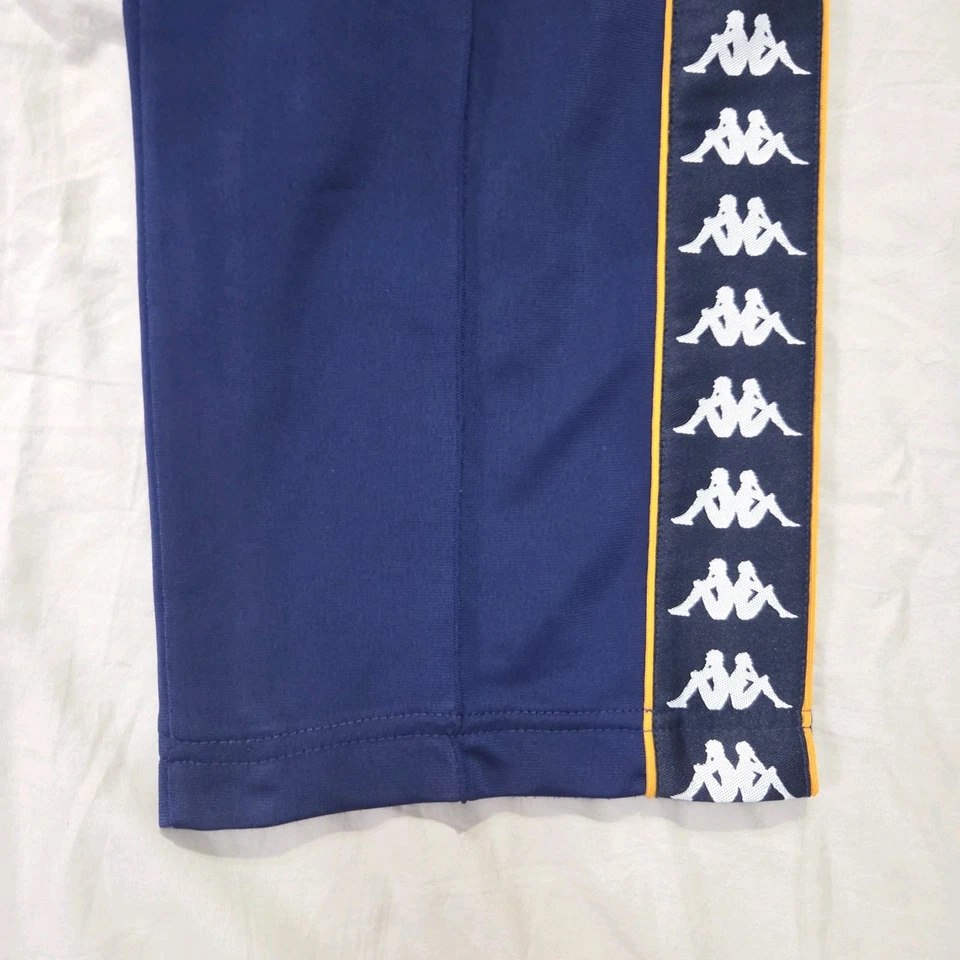 Pantalones deportivos Kappa para hombre de colección años 90 hip hop baile holgados Y2K azul marino a rayas talla M Foto 4 de 4