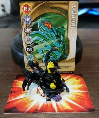 Bakugan Darkus Ingram 610G Black New Vestroia W/Card!