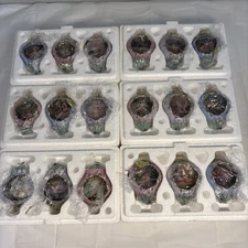 18 Bradford Exchange Lisa Jane's Enchanted Gardens Heirloom Porcelain Ornaments