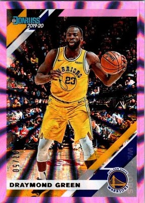 2019-20 Panini Donruss #69 Draymond Green /50 Pink Holo Laser GSW Warriors Card