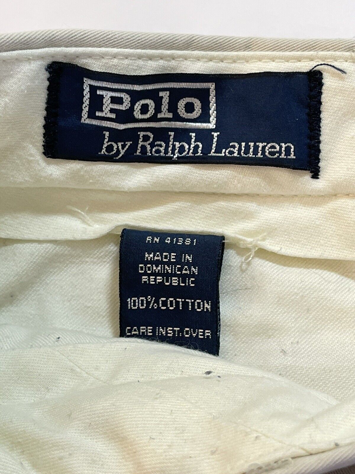 Vintage Polo Ralph Lauren Mens 90s Khaki Chinos Pleated Classic Designer 38  X 32