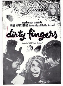 Dirty Fingers 1972 Movie Program Arne Mattssons Janco Film Peder Kinberg