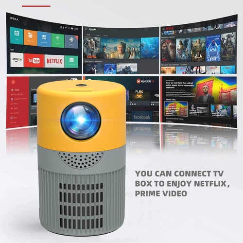 4K Mini Projector 12000 Lumen LED 1080P WiFi Bluetooth UHD Portable Home Theater - Picture 2 of 12