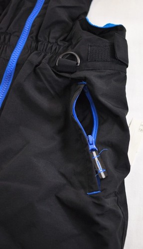 kids Amazon Essentials snow bib medium (8) navy shoulder straps front zipper - Picture 7 of 10
