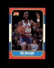 1986-87 Fleer #124 Gus Williams MINT Bullets Break 1