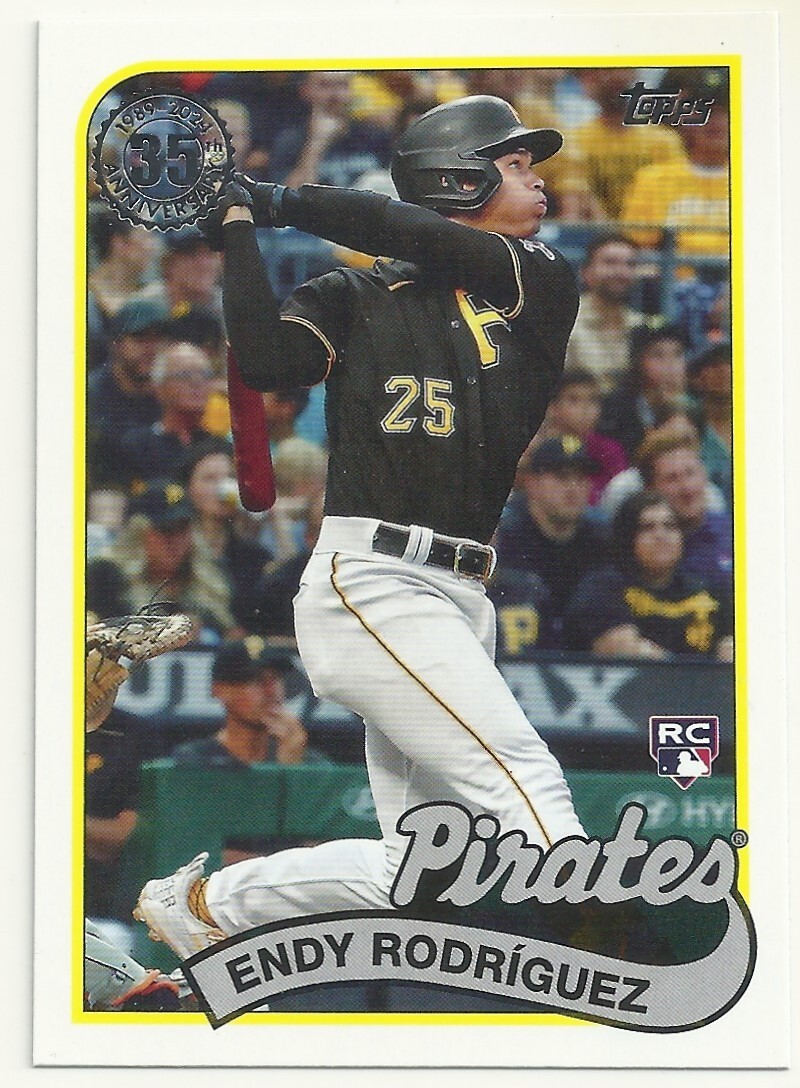 2024 TOPPS BASEBALL - ENDY RODRIGUEZ - 1989 35th ANNIVERSARY - #28 - PIRATES RC