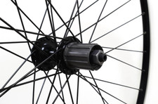 700c Rear Wheel ? Sealed 10/11sp Cassette Hub double rim Rim BLACK