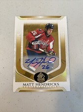 2020-21 UD SP Signature Edition AUTO 228 Matt Hendricks Washington Capitals