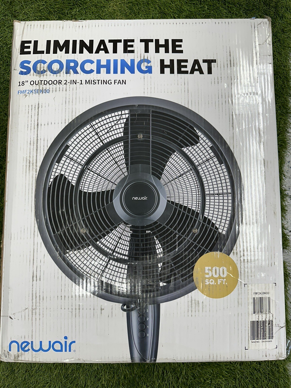 Frigidaire Newair 18in 3Speed Outdoor Black Oscillating Misting