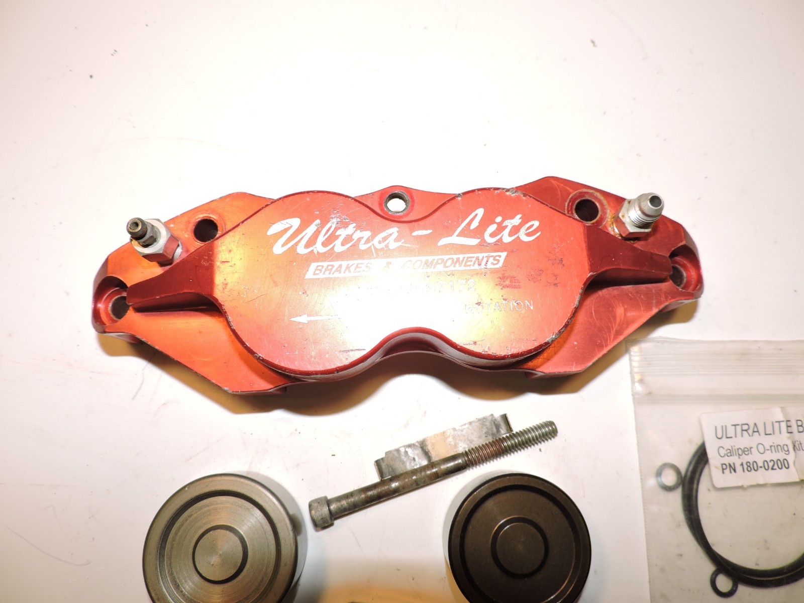 Various Red Devil brand brake caliper parts & pistons NASCAR Late Model