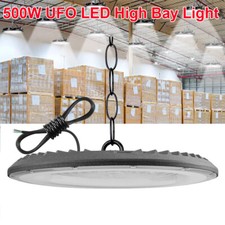 500W UFO Led High Bay Light Commercial Industrial Warehouse Garage Light 6500k