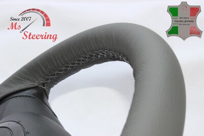 FÜR TOYOTA LAND CRUISER 08-13 GRAU LEDERLENKRADBEZUG, GRAUER STIT