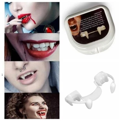 Retractable Halloween Cosplay Dentures Vampire Teeth Fangs Costume Party Props