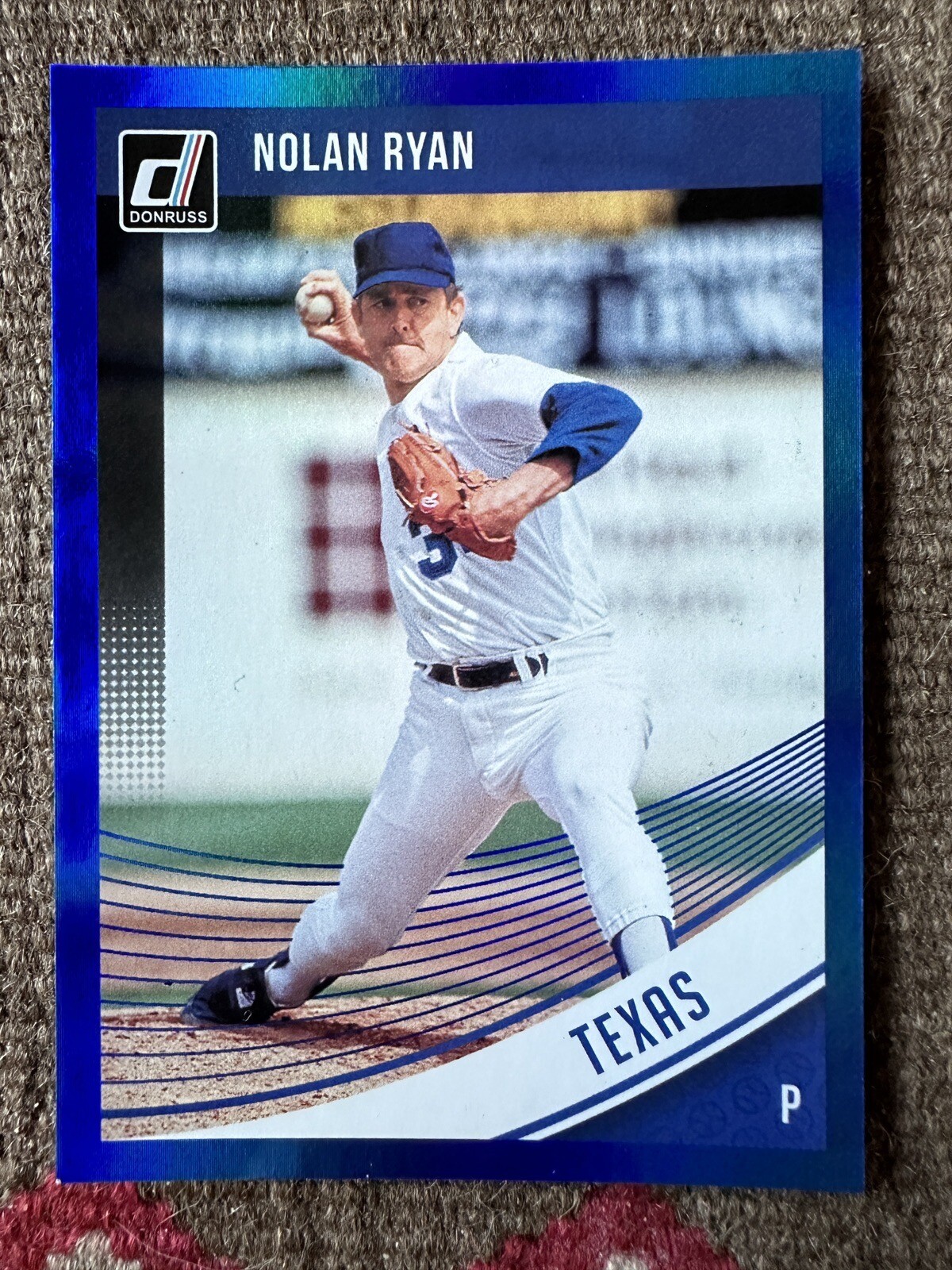 2018 Donruss Holo Blue #187 Nolan Ryan 