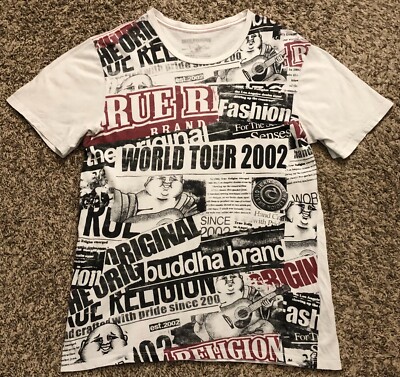 True Religion World Tour 2002 All Over Print Front Men's T