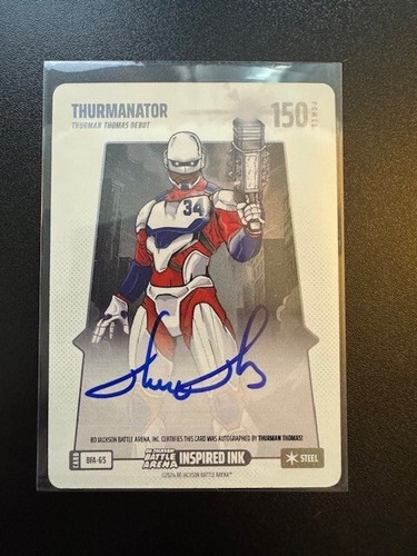 2024 Bo Jackson Battle Arena THURMANATOR THURMAN THOMAS On Card Auto