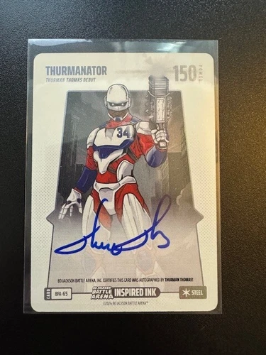 2024 Bo Jackson Battle Arena THURMANATOR THURMAN THOMAS On Card Auto