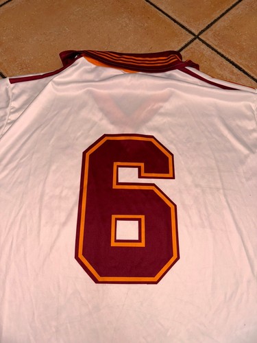 Maglia As Roma Barilla Adidas Vintage Asr Football Match Worn Num. 6 Rarissima - Foto 17 di 19