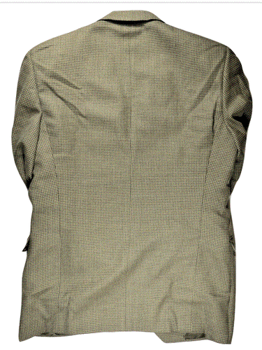 Canali Sport Jacket 42 Coat Blazer Brown Italy Tweed Houndstooth Classic Vintage - Picture 3 of 11