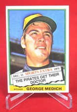 George Medich Sports Extra 1976 Baseball Card TOPPS #146T EX-MT