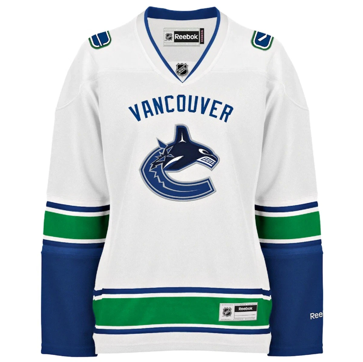 WOMEN LADY NWT XXL VANCOUVER CANUCKS WHITE REEBOK NHL LICENSED