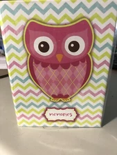 50 PAGE SLIP IN POCKETS “ PINK BABY OWL” MEMORIES PHOTO ALBUM