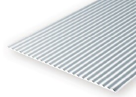 Evergreen EG4530 Metal Siding .125 Spacing (3.2mm) Plasticard Sheet