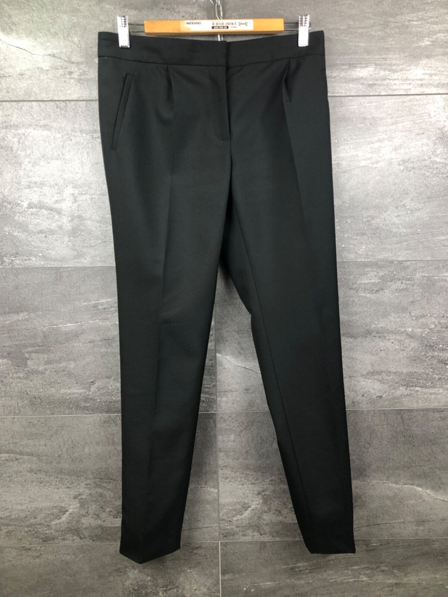 パンツ BALENCIAGA Women Straight Pants 681822 TRLC7 3001 Balenciaga Ladies Black Wool Gabardine Tailored Pants, Brand