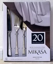 Mikasa Lucia 18/10 Stainless Steel 20-Piece Flatware Set