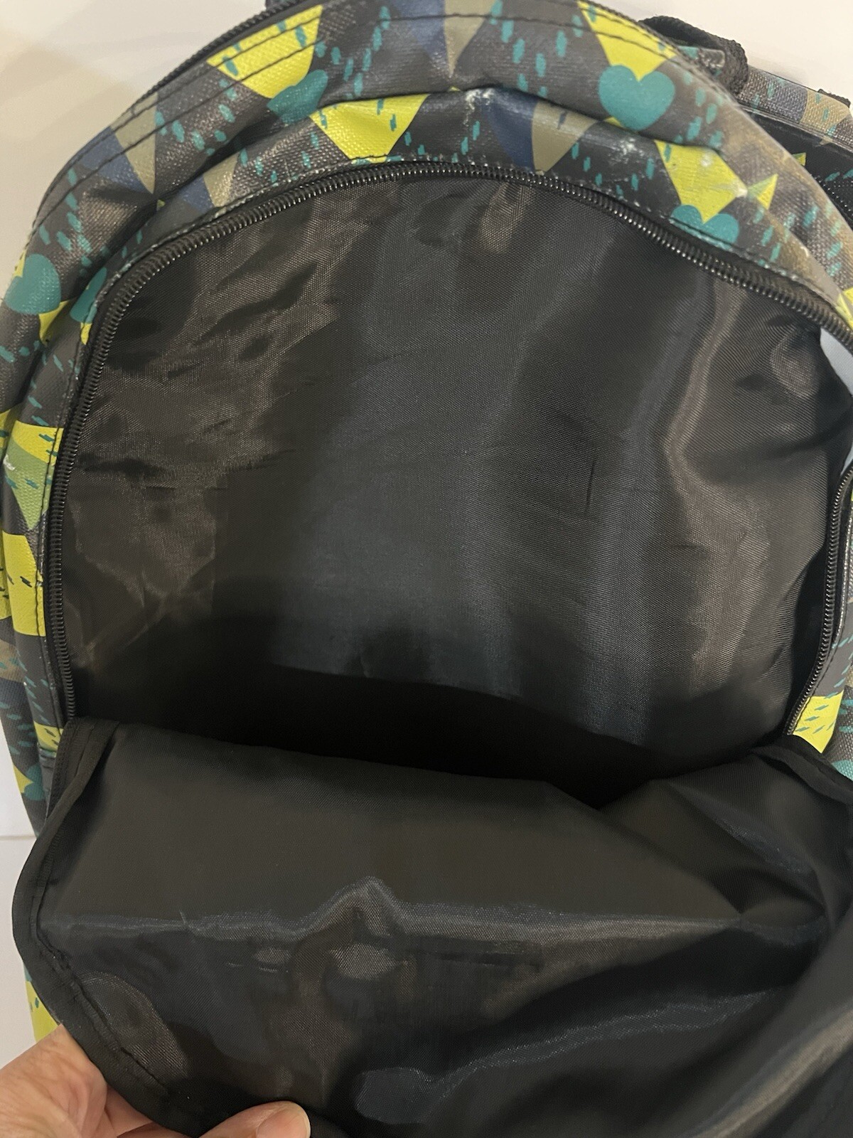 Y2K O'NEILL BACKPACK GREEN ARGYLE PATTERN -GREAT … - image 4