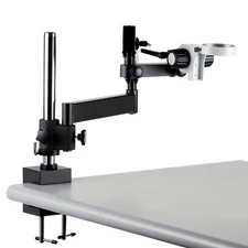 Stereo Microscope Articulating Stand - 84mm diameter Focusing Rack + Post Clamp