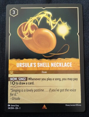 Ursula's Shell Necklace - Lorcana - The First Chapter - NM - 34
