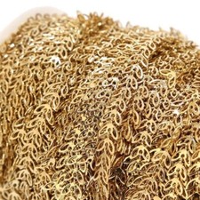 2meters stainless steel gold hollow leaf chains for diy jewelry making 6.5mm