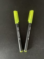 Marvy Uchida Flourescent Markers 6600 Yellow Chisel Tip - Lot of 2