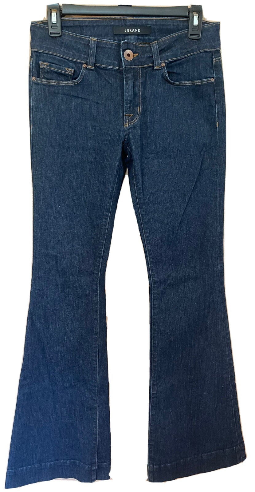 J Brand Lovestory Jeans Size 27 Dark Indigo Stretch Denim Flare - Main Image