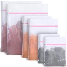 6 PCS Mesh Laundry Bags for Delicates, 3 Size Laundry Bag with Premium Zipper, 