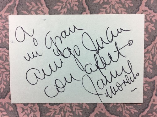 Jaime Moreno - MEXICAN CINEMA  - Guns and Guts -Los Pardaillan -Autographed 1983 - Picture 1 of 2