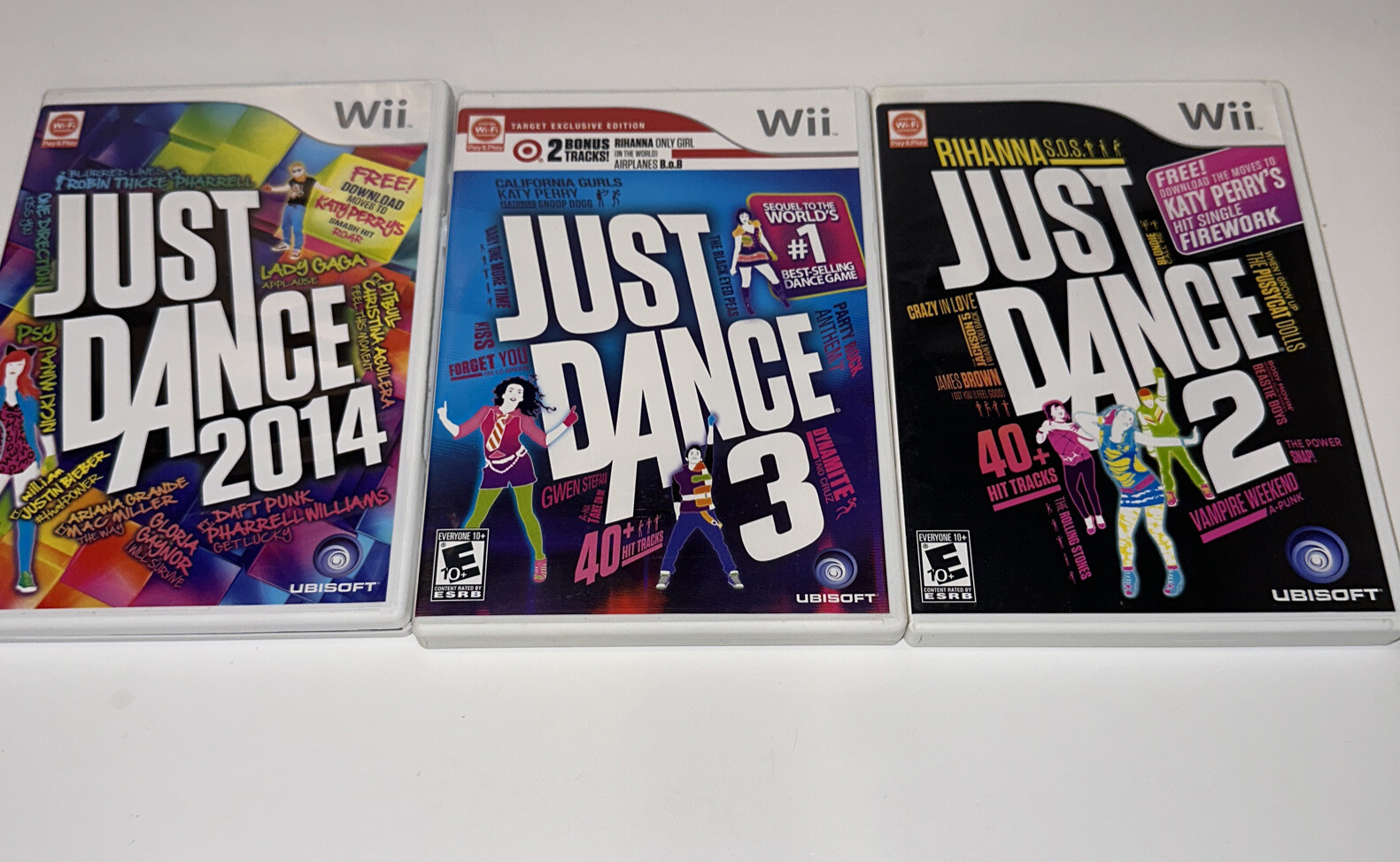 Lot Of 3 Just Dance 2 (No Manual) Just Dance 3 And 2014 Nintendo.