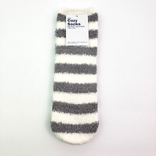 Old Navy Kids One Size Grey Striped Comfy Cozy Socks 1 Pair