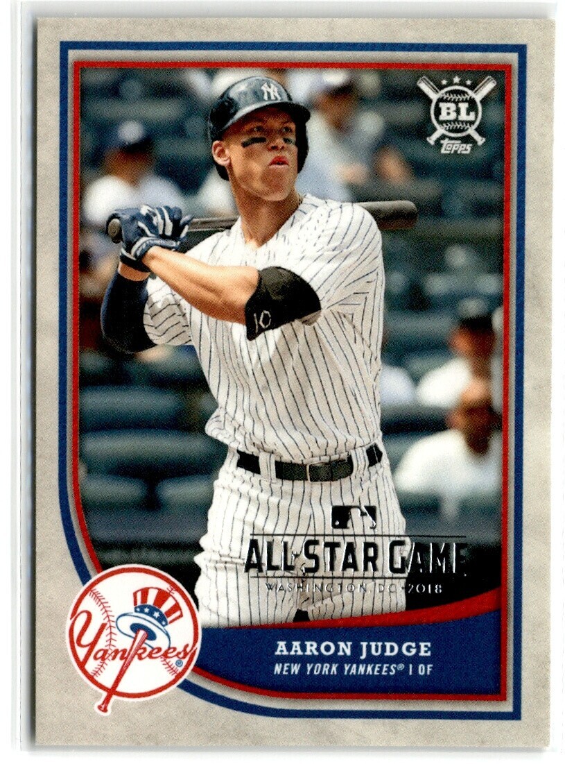 2018 TOPPS ALL STAR FANFEST AARON JUDGE WRAPPER REDEMPTION ASWR-6 FOIL ...