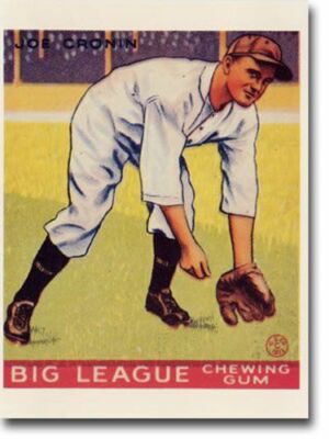 JOE CRONIN 1933 Goudey #189 WASHINGTON SENATORS POST CARD