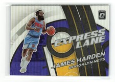 James HARDEN #13 2021-22 PANINI OPTIC Purple Express Lane