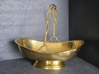 Hammered Brass Basket with Handle, made in India — photo 8