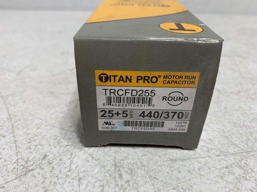 Titan Pro TRCFD255 Motor Dual Run Capacitor 440/370VAC 60/50 Hz 25+5 MFD - Picture 4 of 4